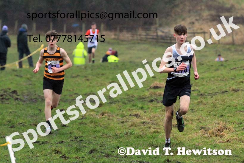 Mens under-17s 2022 North Eastern Harrier League, Thornley Farm, Peterlee, County Durham. Photo: David T. Hewitson/Sports for All Pics